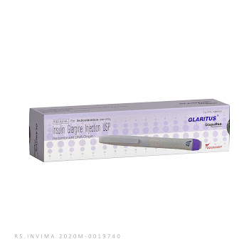 **Glaritus 100UI/ml Insulina Glargina DispoPen x 3ml Solucion Inyectable  