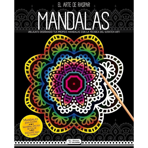 El Arte De Raspar. Mandalas 1 Ediciones Saldana Libro x 1.0 el Arte de Raspar. Mandalas 1  SCRATCH MANDALAS Relájate con las mandalas e iníciate en el scratch art, el arte de raspar. Colorea los mandalas mientras te relajas. Luego, pasa a las páginas de scratc
