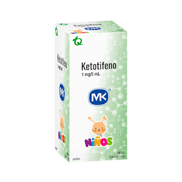 Ketotifeno 1mg/5ml Mk Jarabe Frasco x 100 ml  