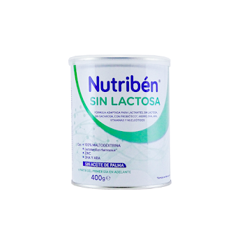 Fórmula Infantil Nutribén Sin Lactosa x 400 gr  