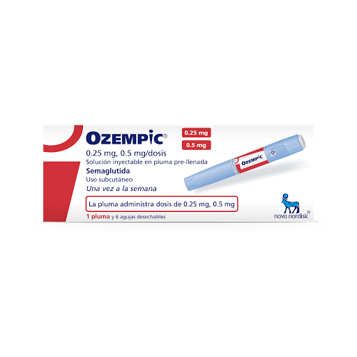 Ozempic Semaglutida 0.25 mg/0.5mg Caja x 1 Pluma