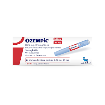 Ozempic Semaglutida 0.25 mg/0.5mg Caja x 1 Pluma  