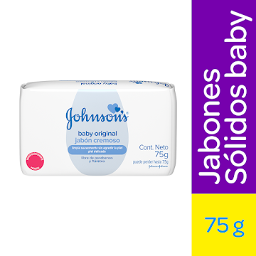 Jabón Johnson Baby En Barra Original Cremoso x 75 gr  
