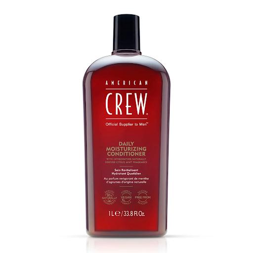 Acondicionador Hidratante Diario American Crew 1000 ml American Crew Recipiente x 1 Fórmula hidratante en tamaño profesional que aporta suavidad, brillo y nutrición continua al cabello todos los días.