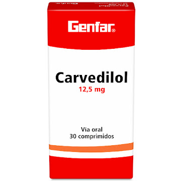 Carvedilol Genfar 12.5 mg Caja x 30 Compimidos  