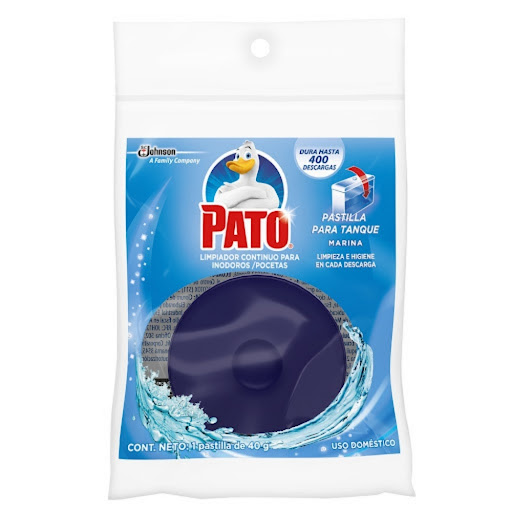 Limpiador Para Baños Pato Tanque Patilla Fragancia Marina x 40 gr