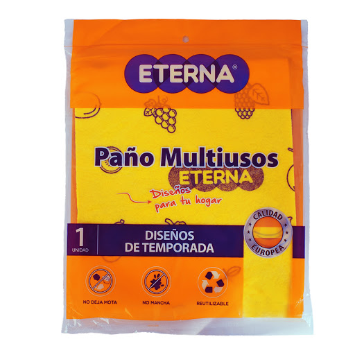 Paño Antibacterial Eterna Multiusos Clásico x 1 und