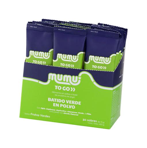 Batido Verde en Polvo 450 gr TO-GO Mumu Tarro x 450 gr ¿Quieres sentirte más liviana y con mayor saciedad en tu día a día?

El Batido Verde es una forma práctica de incorporar frutas, vegetales y superfoods en tu alimentación. Su aporte de fibra contribuy