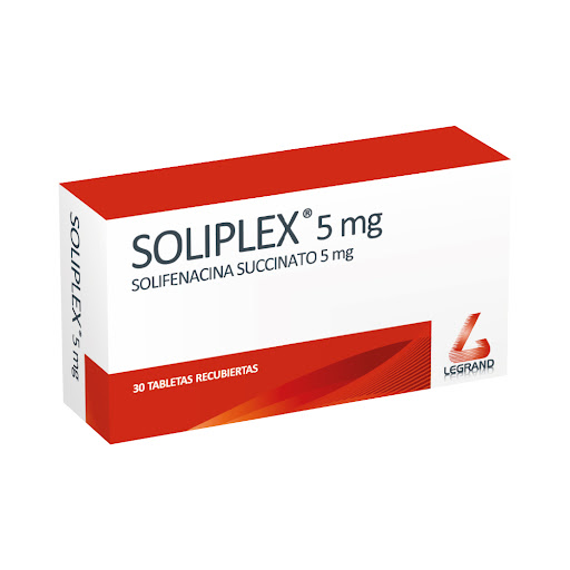 Soliplex Solifenacina Succinato 5 mg Legrand Caja x 30 Tabletas