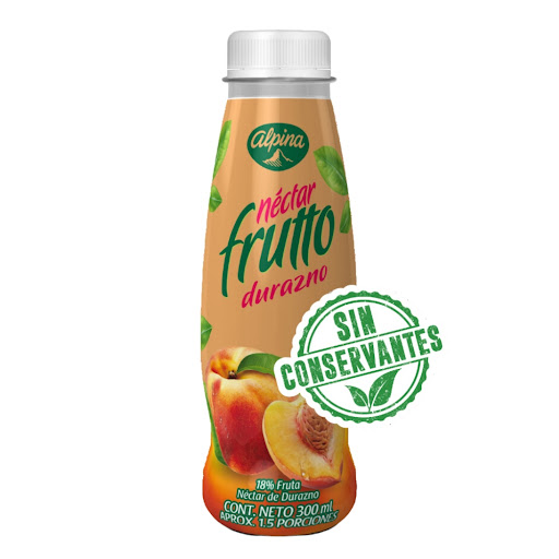Néctar Alpina Frutto Fruta 18% Durazno x 300 ml