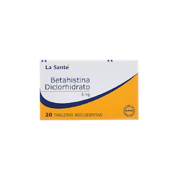 Betahistina Diclorhidrato 8 mg La Santé Caja x 20 Tabletas  