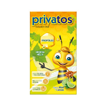 Privatos Sabor a Miel y Limón Frasco x 120 ml  