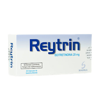 Reytrin Isotretinoina 20 mg Caja x 30 Cápsulas  