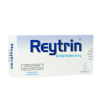 Reytrin Isotretinoina 20 mg Caja x 30 Cápsulas  