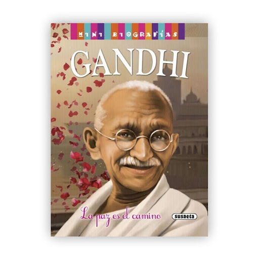 Gandhi (mini Biografia) (t.d) Susaeta Ediciones Libro x 1.0 Gandhi  Mohandas Gandhi, abogado, defensor, de los derechos humanos, político y, sobre todo, pacifista, fue uno de los personajes más influyentes del siglo XX. Considerado el padre de la India, supo d