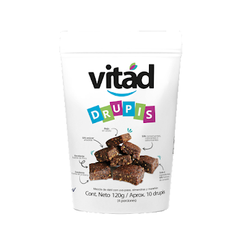 Tortas Vitad Drupis Sin Azúcar ñadida Paquete x 120 gr  