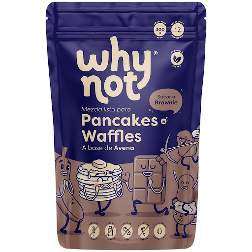 Mezcla Para Pancakes Y Waffles Why Not Sabor A Brownie x 300 gr