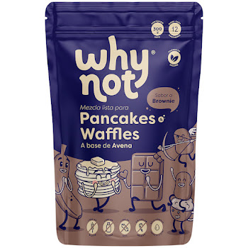 Mezcla Para Pancakes Y Waffles Why Not Sabor A Brownie x 300 gr  