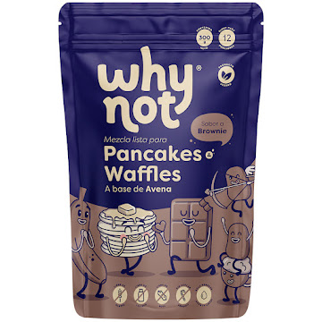 Mezcla Para Pancakes Y Waffles Why Not Sabor A Brownie x 300 gr  