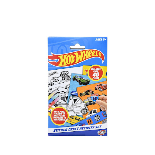 Set de Actividades Stickers Hot Wheels Crea y Decora con Pegatinas Hot Wheels Caja x 1 ĦDesata tu creatividad con el Set de Actividades Stickers Hot Wheels! Este emocionante set incluye una variedad de pegatinas temáticas de Hot Wheels, perfectas para decorar cuadernos, diarios, tarjeta