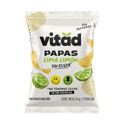 Papas Vitad Sabor Lima Limón Fracción x 24 gr 