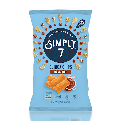 Chips de Quinua Simply 7   Queso BBQ x 99 gr