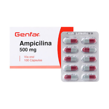Ampicilina 500 mg Genfar Fracción Blíster x 10 Cápsulas  