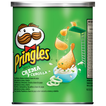 Pasabocas Pringles Papas   Crujientes Crema Y Cebolla X40g.  