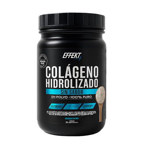 Colágeno Hidrolizado Premium Effekt  En Polvo Sin Sabor Tarro x 300 Gr