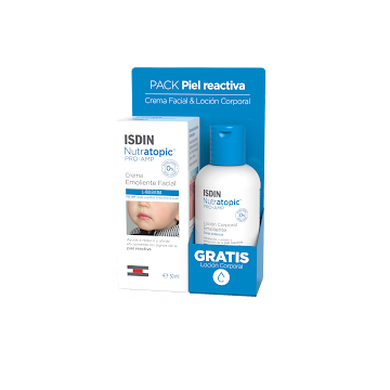 Crema Facial Nutratopic + Gratis Loción Corporal Isdin pack 2 und   