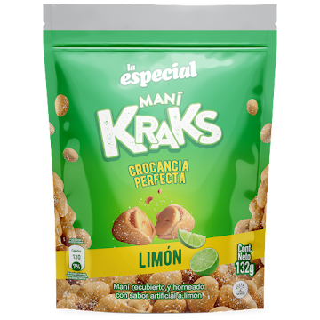Maní La Especial Kraks Limón Doypack x 132 gr  