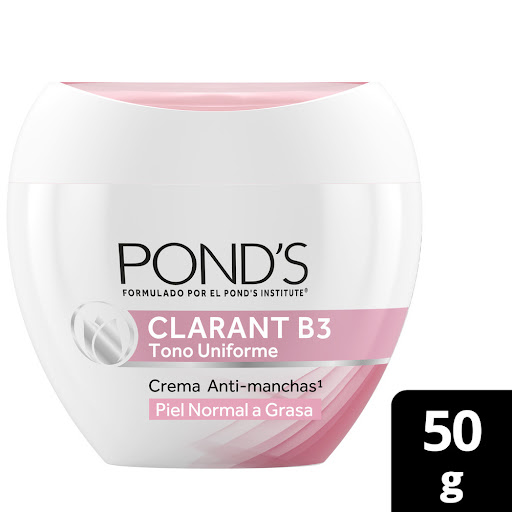 Crema Ponds Clarant B3 Aclaradora Filtro Uv x 50 gr