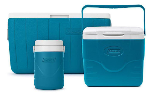 Set de Neveras Portátiles Coleman Chiller 3Pcs Coleman Caja x 3 El Combo Coleman de Cavas ofrece una solución completa para mantener tus alimentos y bebidas frescos. Incluye una hielera grande de 48 cuartos con asas laterales plegables, ideal para mariscos y carne