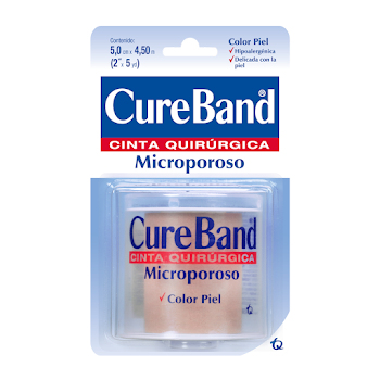 Microporo Cure Band Color Piel de 5cmx4.50m x 1 und  
