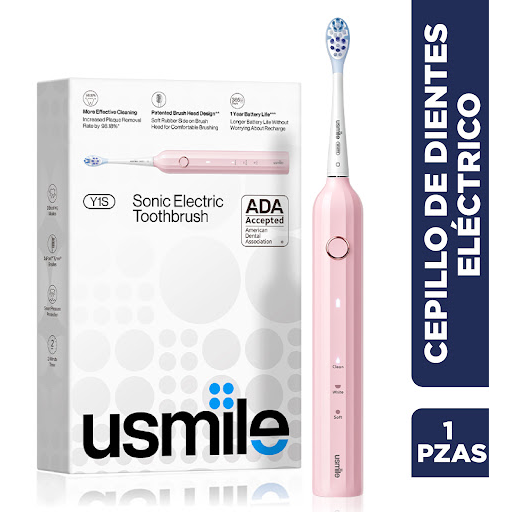 Cepillo De Dientes Electrico Sonico Usmile Y1S  Rosado x 1 und 