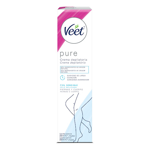 Crema Depilatoria Veet Piernas y Cuerpo Piel Sensible x 200 ml