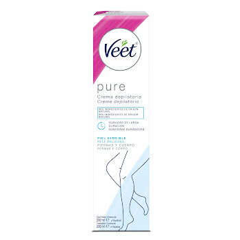 Crema Depilatoria Veet Piernas y Cuerpo Piel Sensible x 200 ml  