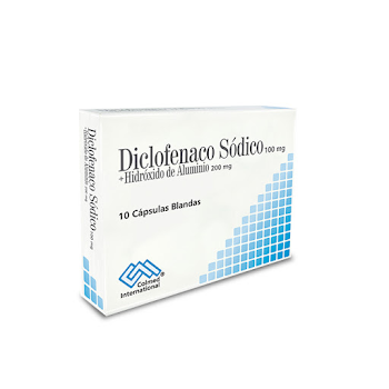 Diclofenaco Sódico + Hidróxido De Aluminio Colmed 100mg/200mg x 10 Cápsulas  