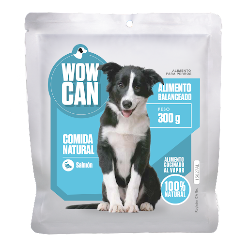 Alimento Húmedo Para Perro Wow Can Sabor Salmón x 300 gr