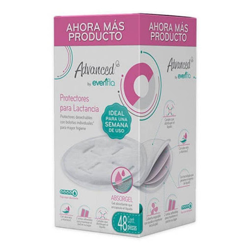 Protectores de Lactancia 48und - Advanced By Evenflo Evenflo Caja x 48 Pads Gel 48 Advanced By Evenflo
