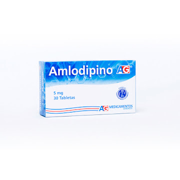 Amlodipino Ag 5 mg Caja x 30 Tabletas  