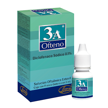3A Ofteno Diclofenaco Sódico 1% Sophia Frasco x 5 ml  
