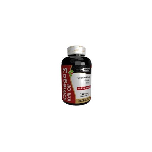 Omega 3 Krill Oil  - Gelatina x100 Natural Health GELATINA x 100Und.