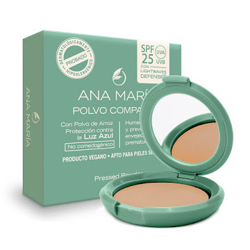 Polvo Compacto Ana María Spf 25 Canela x 15 gr  