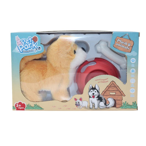 Perro Pet Park Sonidos Y Movimiento Pilas Caja Plasticos Asociados  x 1 Este tierno perrito con sonido y movimiento es perfecto para que los niños exploren su imaginación, creando fascinantes historias sobre mascotas y su cuidado. A través del juego, los pequeños desarrol