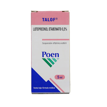 **Talof 0.2% Sus. Oftálmica Frasco x5ml. POEN Loteprednol Etabonato       
