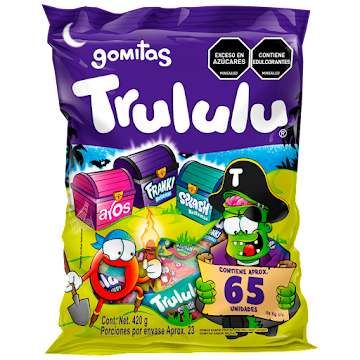 Gomitas Trululú   Surtidas Bolsa x 65 und  