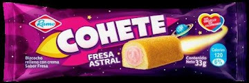Ponqué Cohete Fresa   Astral Ramo Paq x 33G  