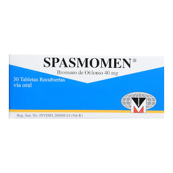 Spasmomen Bromuro De Otilonio 40 mg Menarini Caja x 30 Tabletas  
