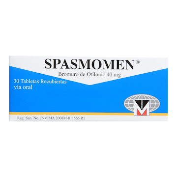 Spasmomen Bromuro De Otilonio 40 mg Menarini Caja x 30 Tabletas  
